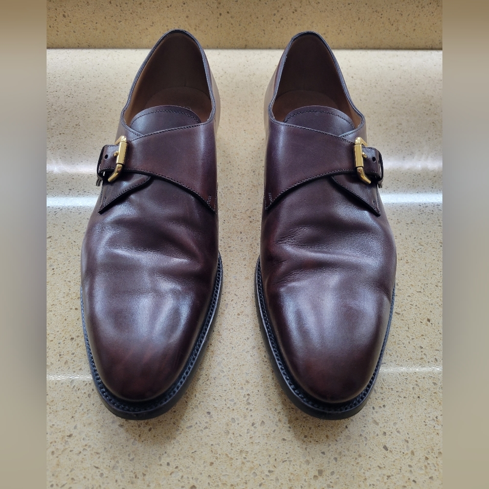 Ralph Lauren Purple Label Darnell Calf Monk Strap Shoe